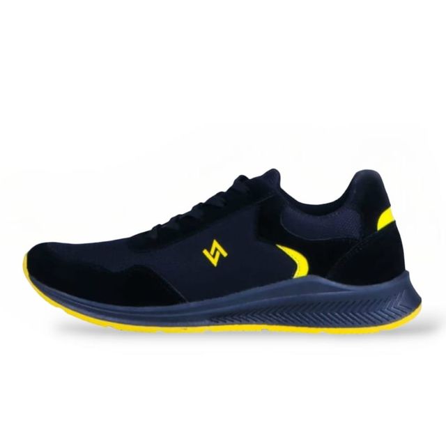 NAZ DYLAN - Sepatu Sneakers Pria NAZ Kasual Sport Jogging Hitm Sepatu Running Santai Pria 100% LOKAL