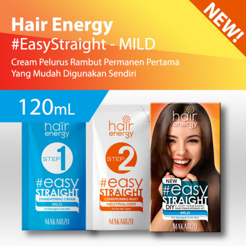 Makarizo Hair Energy Easy Straight - MILD 120 mL Pelurus Rambut Image1