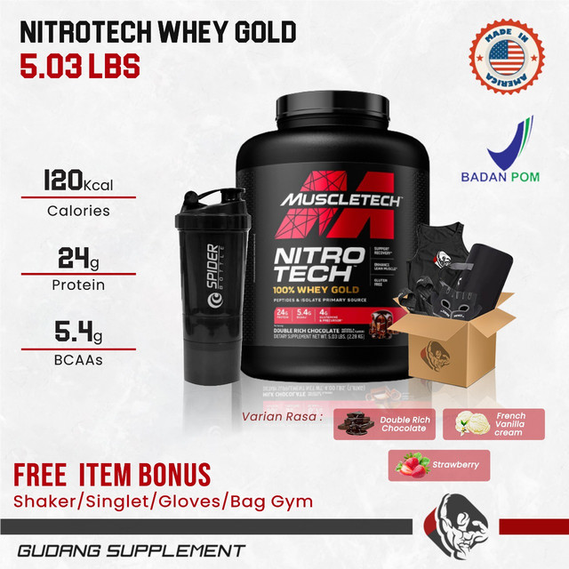 Muscletech Nitrotech Whey Gold 55 Lbs Nitrotech Whey Gold Gudang Supplemen