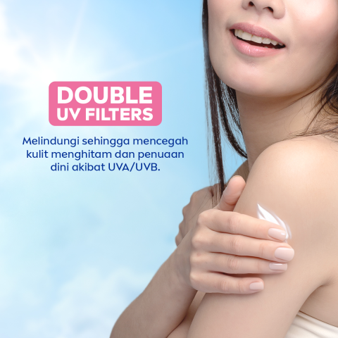 NIVEA Body Cream Extra Bright Radiant & Smooth UV Filter 100ml - Hand body krim lotion moisturizer mencerahkan kulit kusam halus lembut badan glowing brightening tone up serum melembabkan kulit kering - 40x Vitamin C UVA UVB Filter 8 Super food Image4