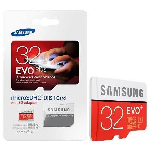 microSDHC SAMSUNG EVO PLUS 8GB / 16GB / 32GB / 64GB /128GB READ speed up to 80mb/s Class 10 Micro SD - AB-STORE