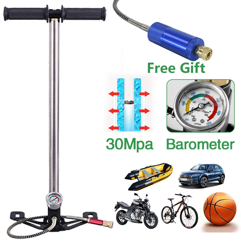 Manometer Pompa Pcp 6000 psi Murah 4 Stage Mobil Kompa Pcp Hand Pumpa Pcp Pompa Sepeda Dan Motor PCP Air Kit Boat Tire Ball