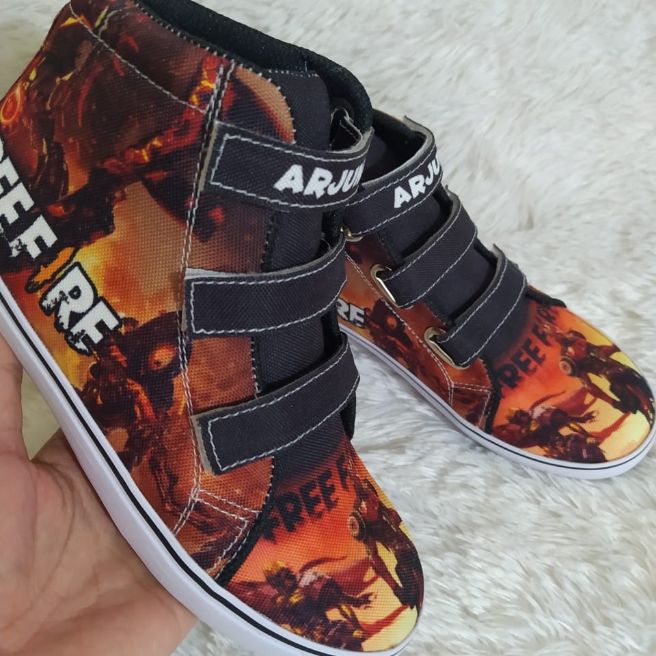 SEPATU ANAK KARAKTER FREE FIRE + MASKER TERLARIS/TREND/TERMURAH