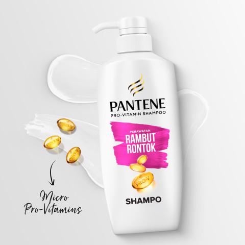 PANTENE Shampoo Anti Hair Fall Control Pro-V Perawatan Rambut 400ml x3 Image3