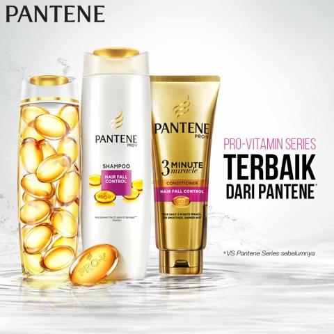 Pantene Shampoo Hair Fall Control 400 ml - Paket isi 3 Image4