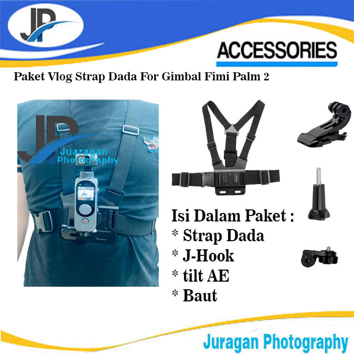 Strap Dada / Chest Strap Paket For Gimbal Fimi Palm 2 / Paket vlog - For Palm2