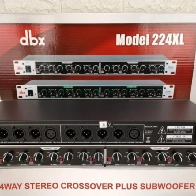 crossover dbx 224xl 4way stereo plus subwoofer
