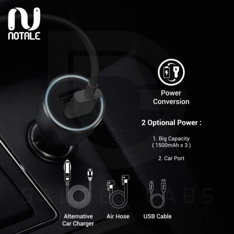 Notale Air Pump Inflator Electric Pompa Ban Mobil Sepeda Motor Bola Swimming ring Rubber lifeboat Alt Xiaomi Portable Perawatan Kendaraan Praktis Image2