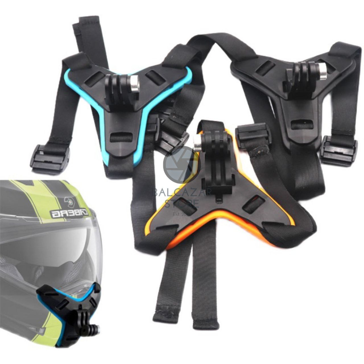Chin Mount Helmet Mounting Dagu Helm Motovlog Gopro Action Cam Kamera HP Vlog
