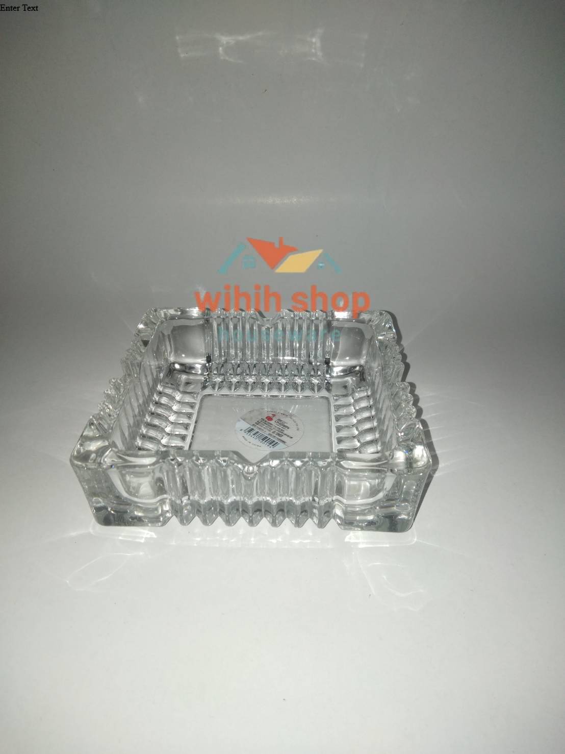 TERMURAH!!! COD!!! FREE ONGKIR!! Asbak kaca segi beling bening (5 inch)