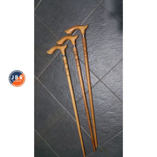 Tongkat Jalan Gaharu Wangi / Tongkat Jalan Kayu Agarwood / Alat Bantu Jalan Lansia - AJ02