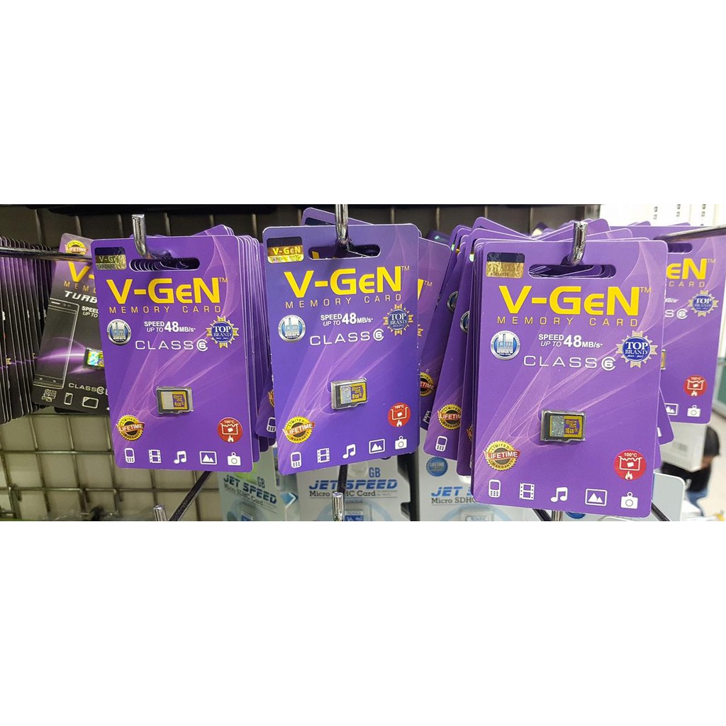 Vgen V-Gen Kartu Mem Micro SD SDHC Memory Card Class 10 - 32 GB