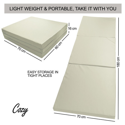 Trifold folding mattress COZY kasur lipat waterproof matras yoga Image2