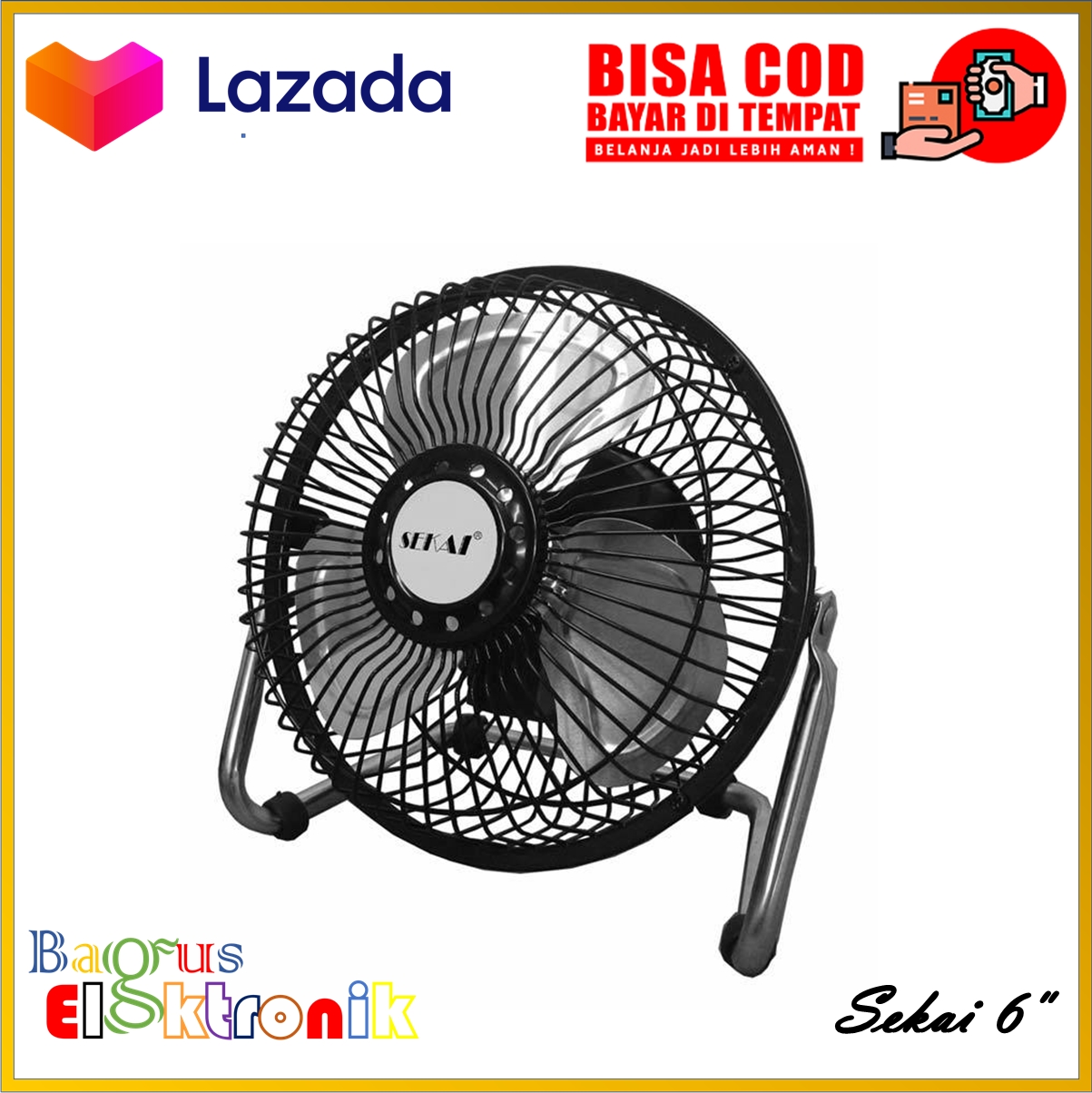 PROMO MURAH COD !!! SEKAI KIPAS ANGIN MEJA TORNADO MINI FAN HFN 650 6 INCH 6" 15cm TERSEDIA JUGA Kipas angin mini murah/Kipas angin mini cas listrik/Kipas angin mini karakter lucu