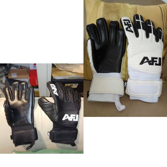 Sarung tangan kiper AFJ phantom black and white