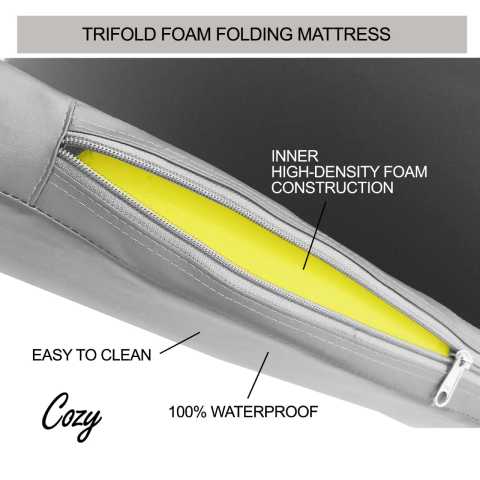 Trifold folding mattress COZY kasur lipat waterproof matras yoga Image3