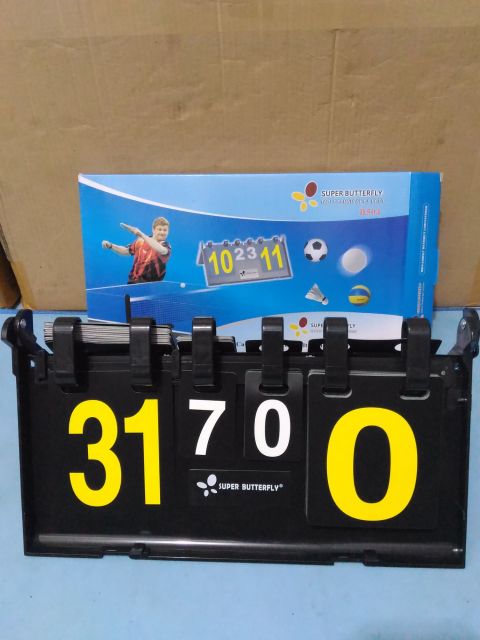 SCORE BOARD BUTTERFLY PAPAN NILAI TENIS MEJA BADMINTON VOLLEY Image3