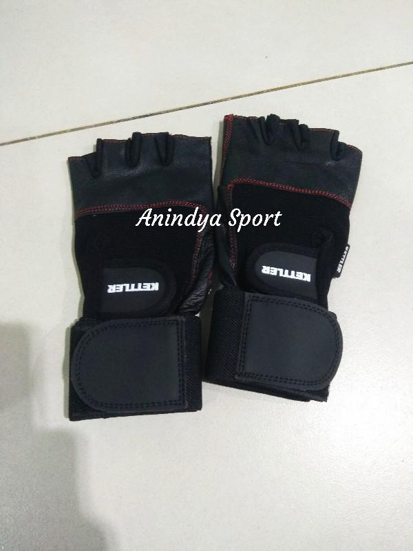 KETTLER WEIGHT LIFTING GLOVES WITH STRAP / SARUNG TANGAN GYM FITNESS