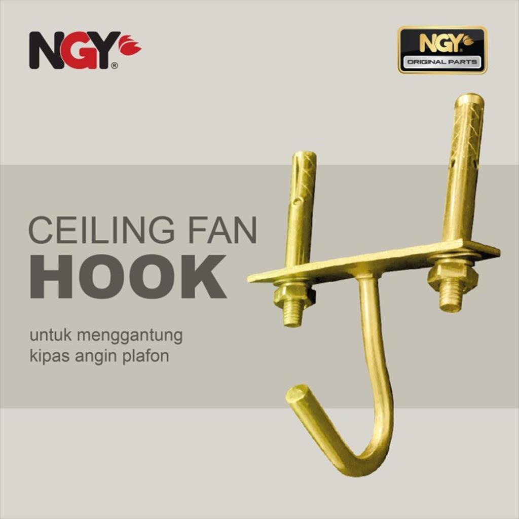 NGY Ceiling Fan Mount Hook / Bracket Cantol Kipas Angin Plafon Aksesoris | NG-HOOK1 NAGOYA