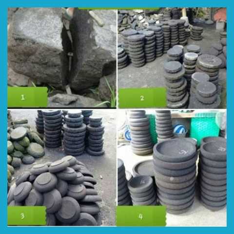 COBEK BATU ASLI 24cm - Cowet Plus Ulekan 100% Original Image2