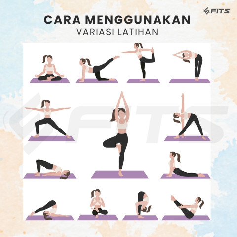 SFIDN FITS Matras / Mat Yoga Premium / Matras Karet Mat Olahraga Senam Yoga Image2