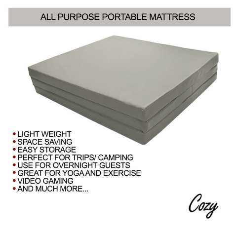Trifold folding mattress COZY kasur lipat waterproof matras yoga Image5