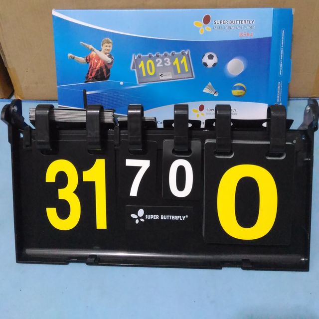 SCORE BOARD BUTTERFLY PAPAN NILAI TENIS MEJA BADMINTON VOLLEY