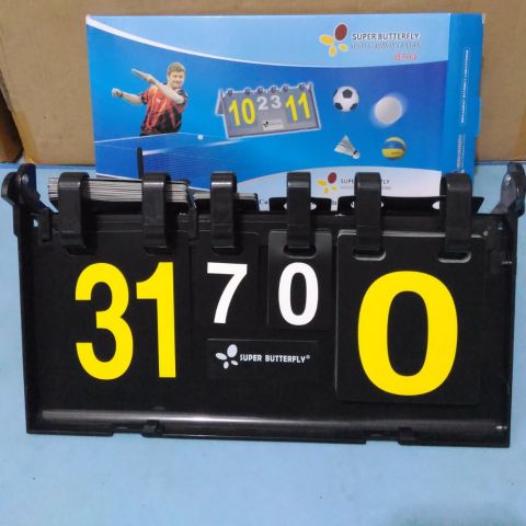 SCORE BOARD BUTTERFLY PAPAN NILAI TENIS MEJA BADMINTON VOLLEY Image1