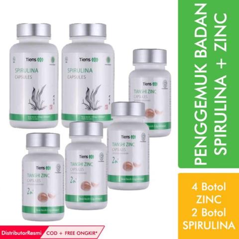 Tiens Penggemuk Badan Herbal [ 4 Zinc + 2 Spirulina ] / Gratis Ongkir / Bisa COD + Gratis Hadiah Image3