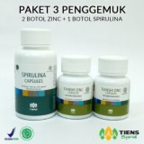 Tiens Penggemuk Badan [ 2 Zinc + 1 Spirulina ] / Bisa COD / Free Ongkir + Gratis Hadiah Image5