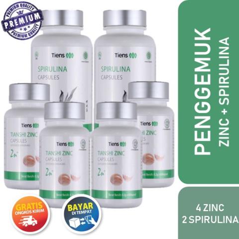 Tiens Penggemuk Badan Herbal [ 4 Zinc + 2 Spirulina ] / Gratis Ongkir / Bisa COD + Gratis Hadiah Image2
