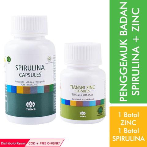 Tiens Shop Penggemuk Badan Tianshi [ 1 Zinc + 1 Spirulina ] / Free Ongkir / Bisa COD / Garansi Original Image5