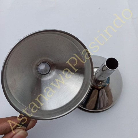 Corong air minyak 14 cm stainless steel stenlis berkualitas Image2