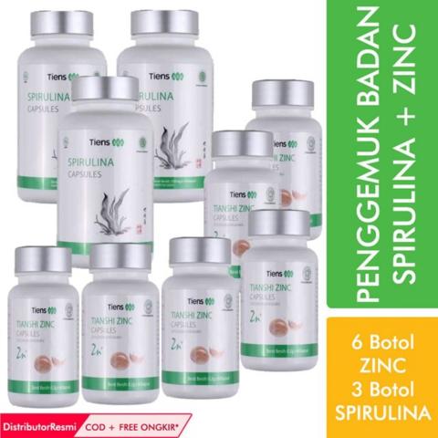 Tiens Shop Penggemuk Badan Herbal Paket Platinum [ 6 Zinc + 3 Spirulina ] + Gratis Kartu Distributor Tiens Image4