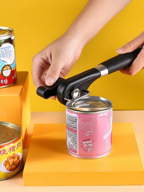 aiGooTan - CAN OPENER - Pembuka Tutup Kaleng Stainless Steel Putar Potong Safety Side Cut Medan Image4