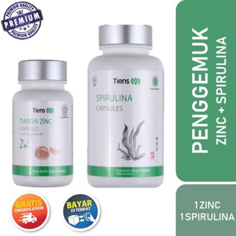 Tiens Shop Penggemuk Badan Tianshi [ 1 Zinc + 1 Spirulina ] / Free Ongkir / Bisa COD / Garansi Original Image3
