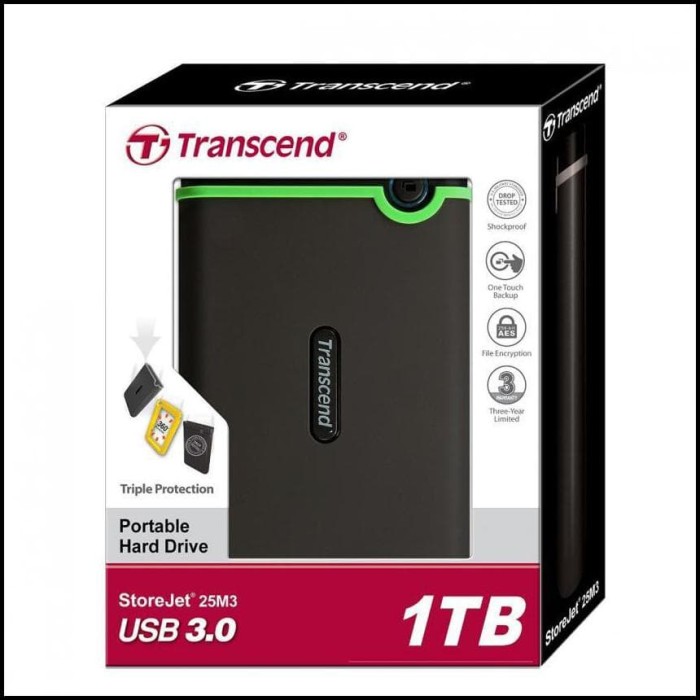 Hardisk Transcend Storjet 25H3 1TB Isi Film Koleksi Aktor Box Office