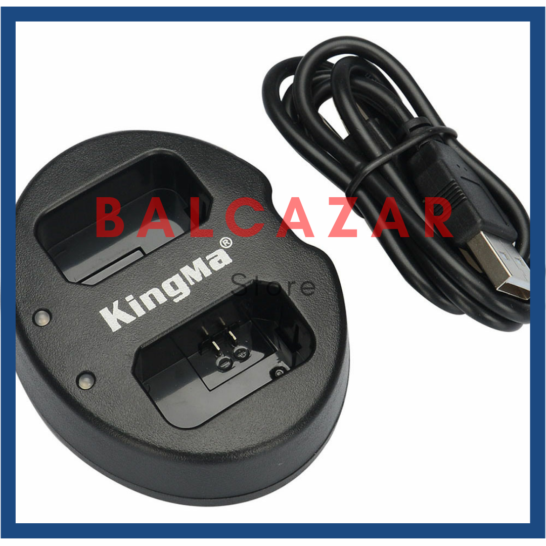 Kingma Charger LC-E6 Baterai 2 Slot Canon 5D 70D 60D 6D 7D 7D2 LP-E6