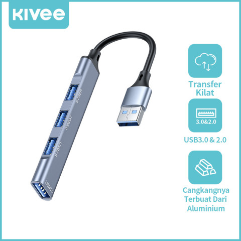 Kivee USB/Type C HUB To USB 4 Port Adapter Splitter Desktop Hub Laptop PC
