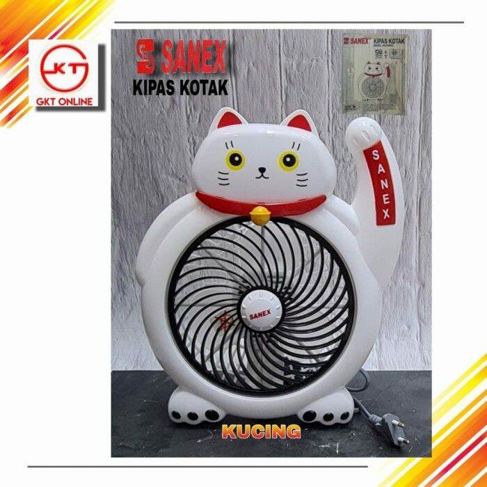 Kipas Karakter Kucing  Sanex / Mini Fan Listrik Sanex