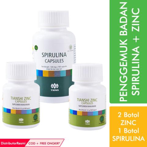 Tiens Penggemuk Badan Herbal / Obat Gemuk Herbal [ 2 Zinc + 1 Spirulina ] Image5