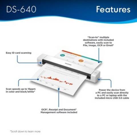 Brother Scanner DS640 Compact Mobile Document Image4