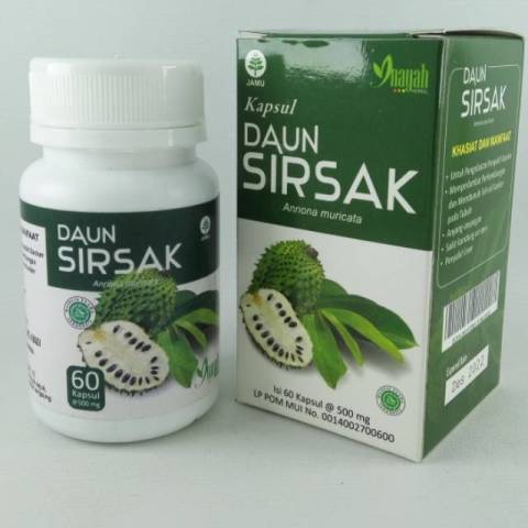 [COD] PAKET 2 PCS Kapsul Daun Sirsak Inayah 60 Kapsul Herbal Alami Mengatasi Kanker Image4