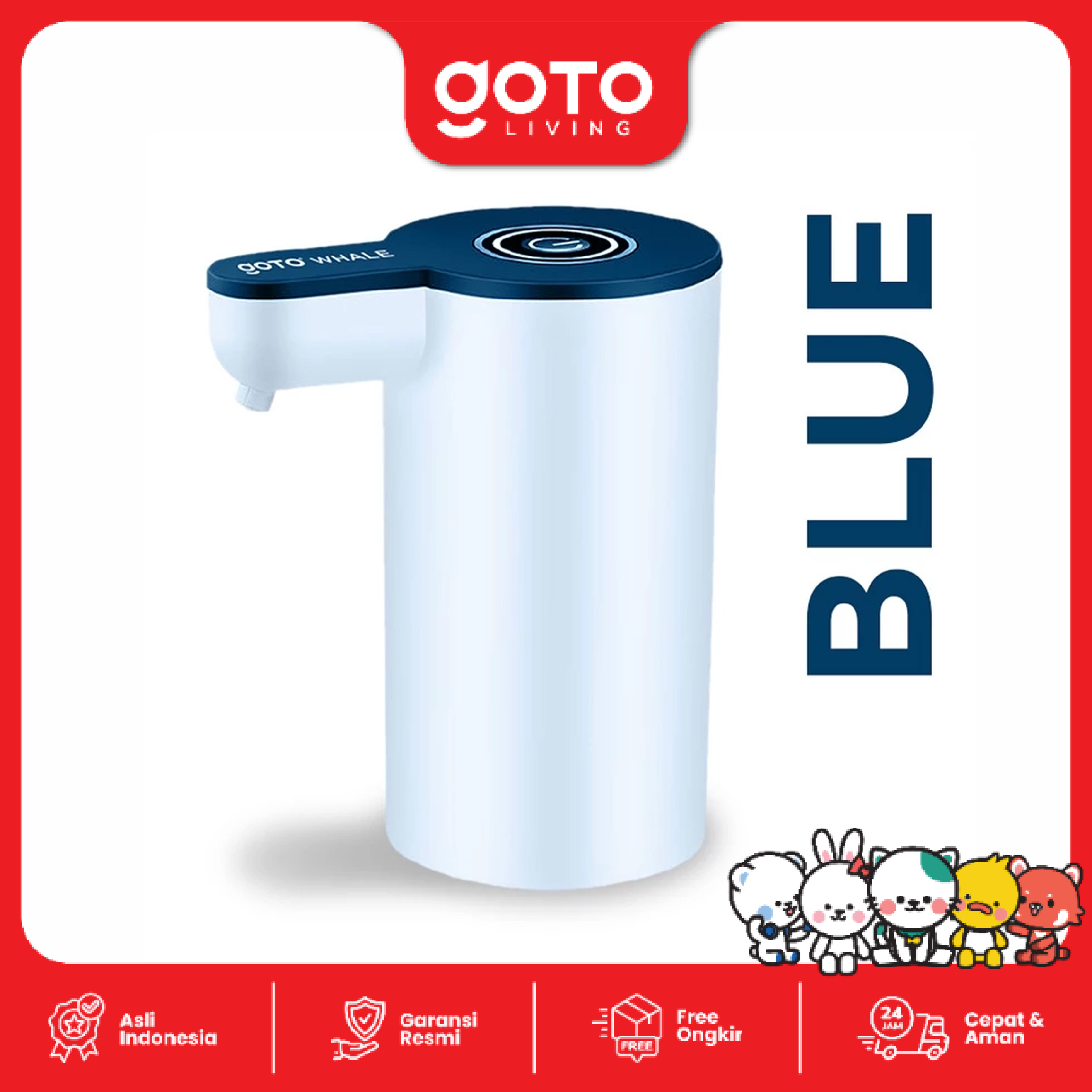 Goto Whale Pompa Galon Dispenser Air Minum Charge Usb Gallon Pump