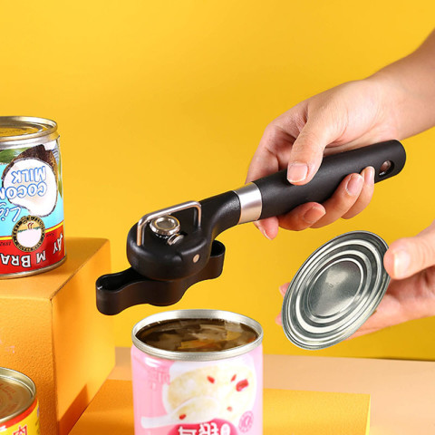 aiGooTan - CAN OPENER - Pembuka Tutup Kaleng Stainless Steel Putar Potong Safety Side Cut Medan Image5