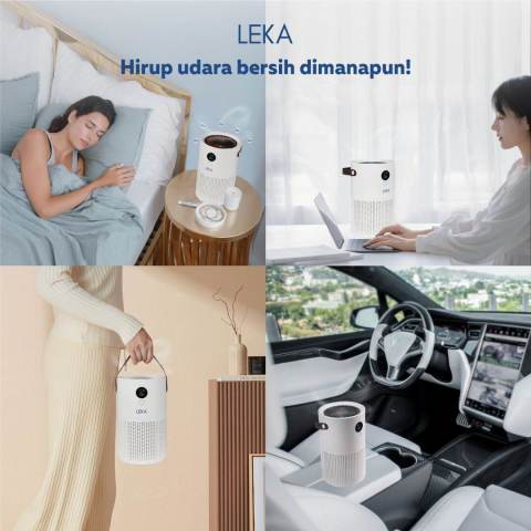 LEKA AP7809 Portable Air Purifier (Rechargeable) - HEPA13 Filter HEPA Anion Ion Negatif Image3