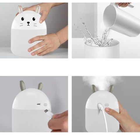 Humidifier Aroma Terapi Rabbit Pelembab Udara USB Kamar / Mobil A11 A-11 A 11 Image2