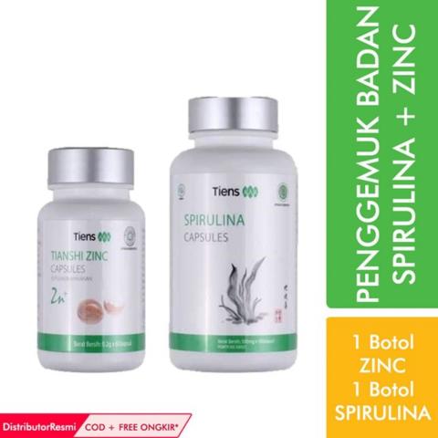 Tiens Penggemuk Badan Herbal [ 1 Zinc + 1 Spirulina ] / Zinc Tiens / Bisa COD / Free Ongkir / Garansi Original Image4