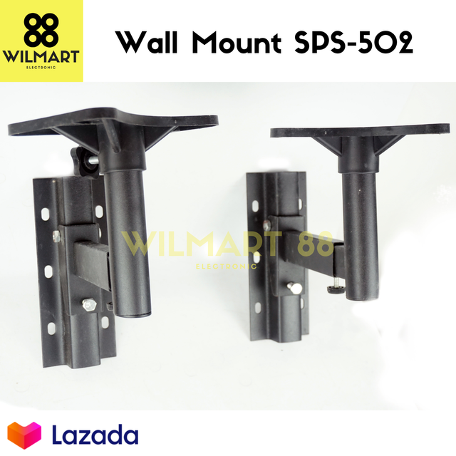 Wall Mount H-502B / Bracket Speaker SPS - 502B - SPS 502 B (Sepasang Isi 2 Pcs Sepaket) | Stand Speaker
