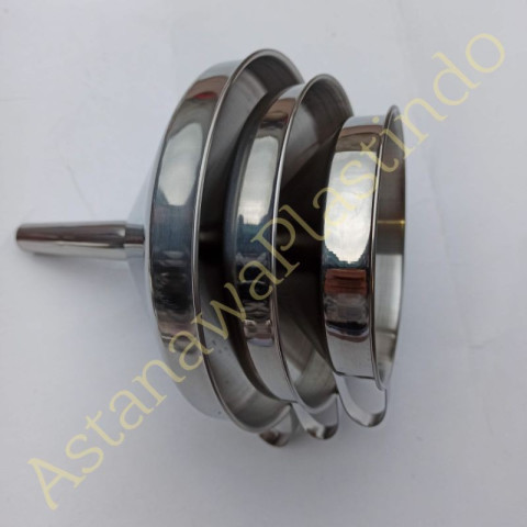 Corong air minyak 14 cm stainless steel stenlis berkualitas Image3